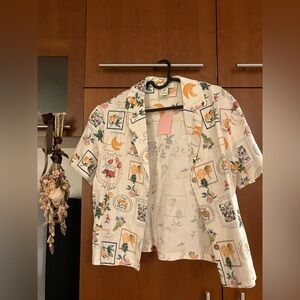 Rachel Zoe Multicolor Floral Print Shirt and Pants (set)